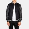 Harrison Men's Black Hybrid Varsity Jacket