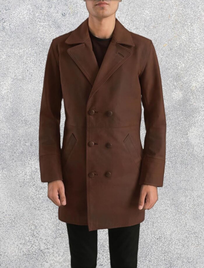 Hawthorn Men's Brown Leather Coat
