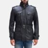 Strider Black Men's Leather Jacket