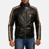 Maverick Black Men's Leather Biker Jacket