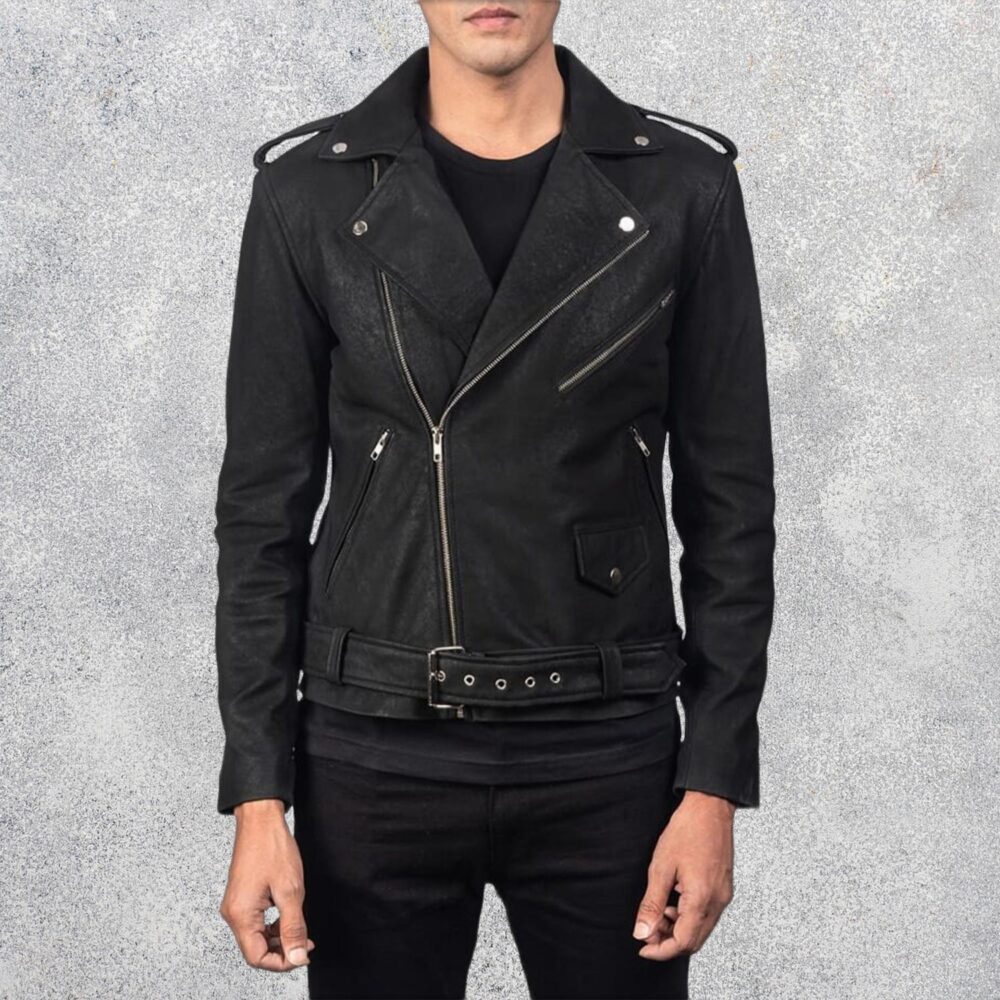 Ryder-Distressed-Black-Mens-Leather-Biker-Jacket