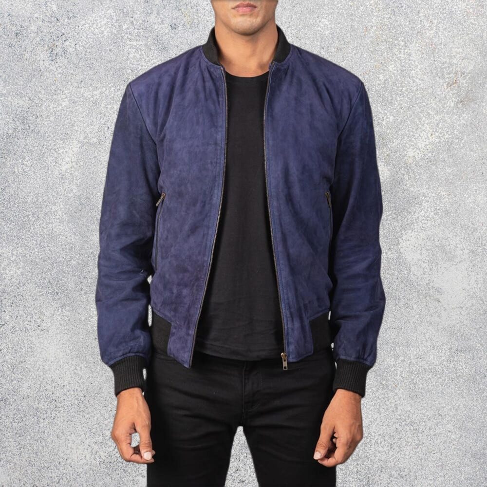 SaltCo-Shane-Blue-Suede-Bomber-Jacket-for-Men