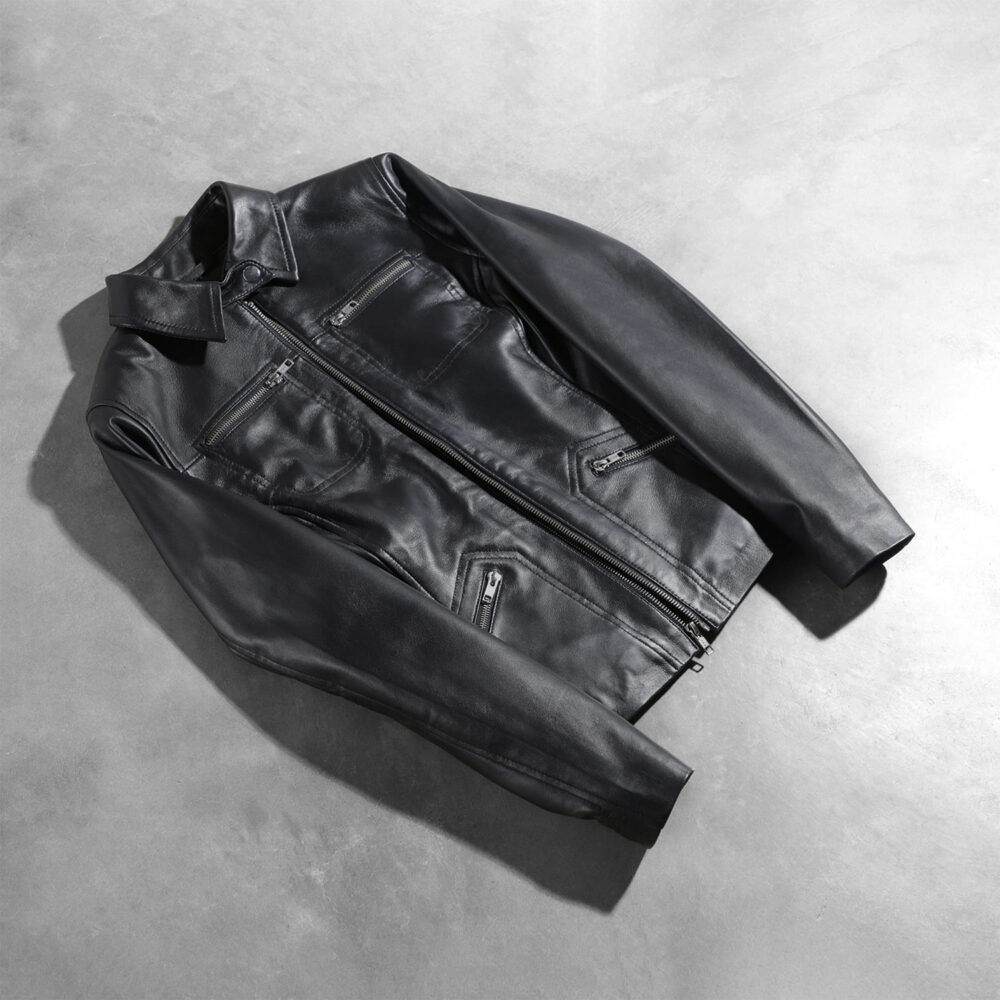 Talia Black Leather Jacket for Women