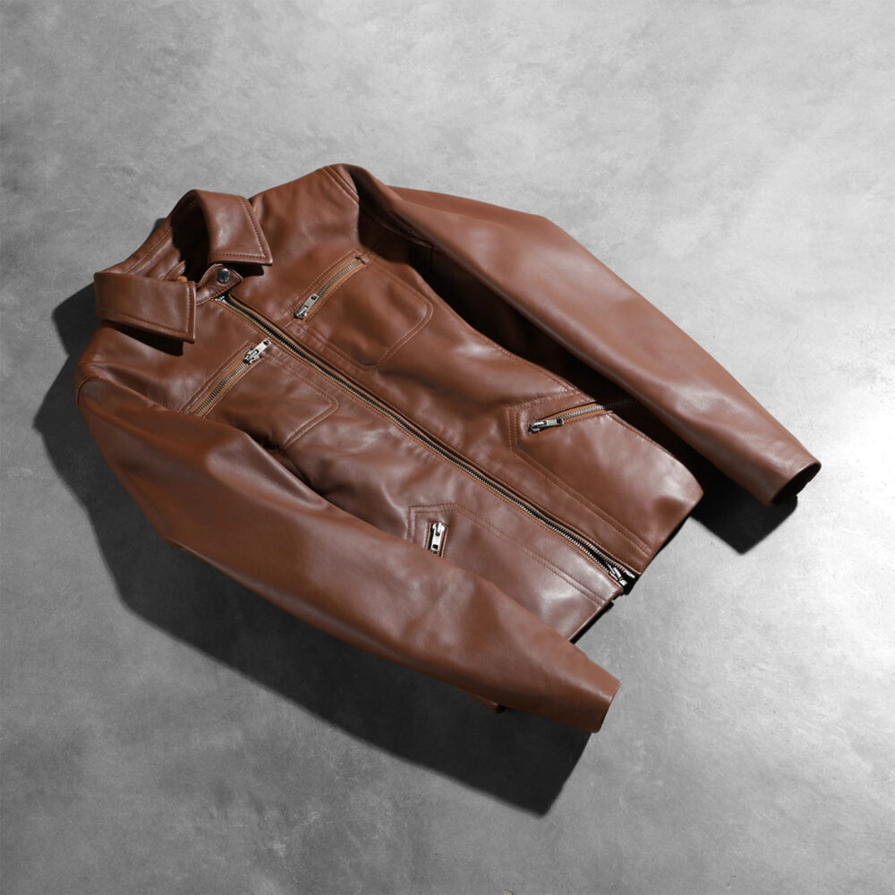 Talia Brown Leather Jacket for Women