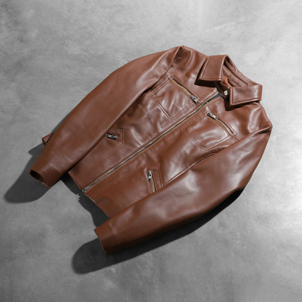 Talia Brown Leather Jacket for Women