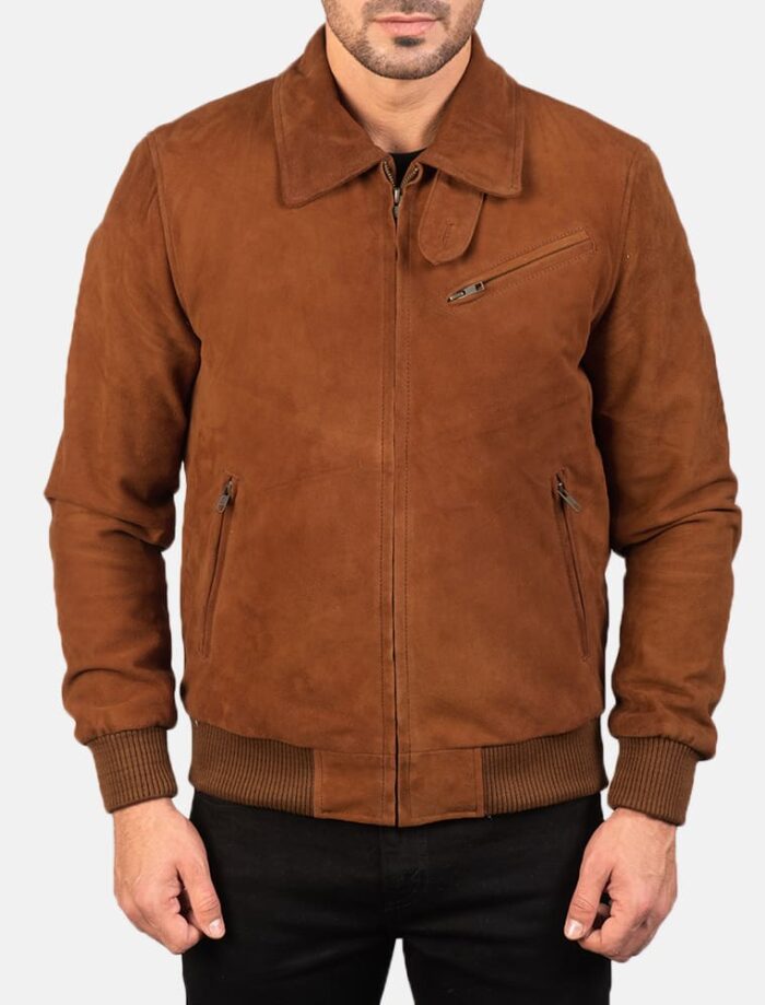 Tomchi Tan Suede Leather Jacket