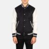 Axel Black & White Hybrid Varsity Jacket