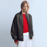 LuxeLoom Oversized Women's Distressed Leather Bomber Jacket