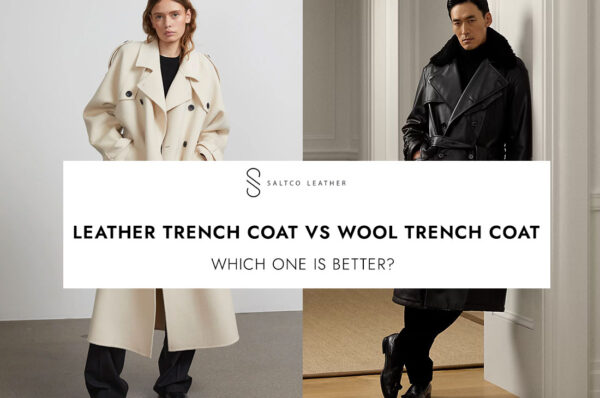 leather trench coat vs wool trench coat