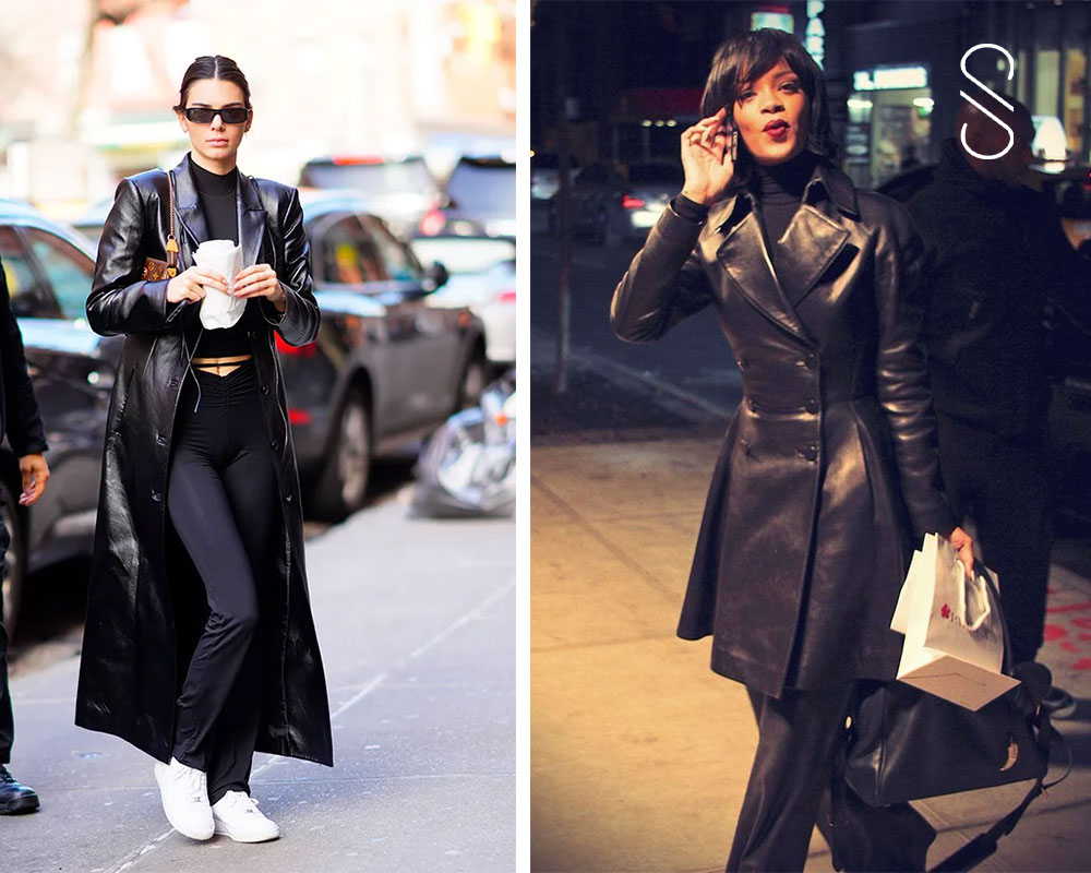 10 Celebrity-Inspired Ways to Wear a Leather Trench Coat