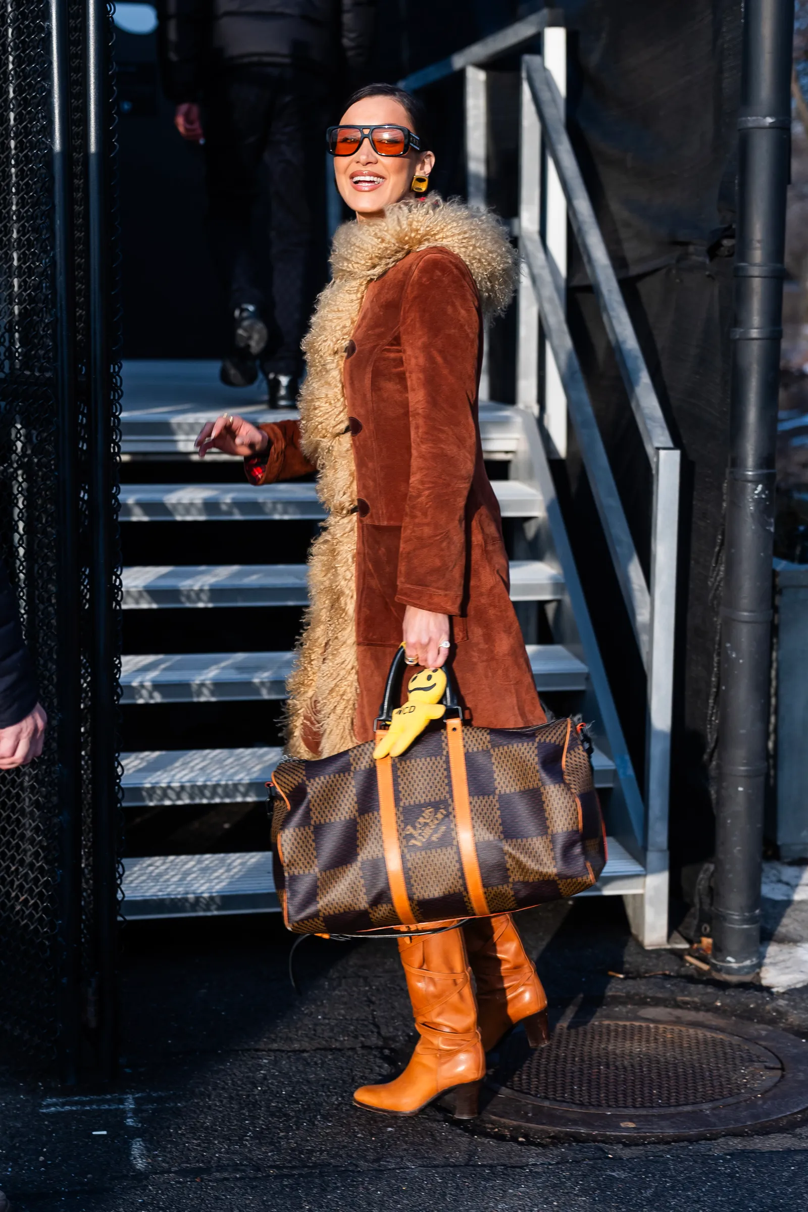 shearling coat for womens
