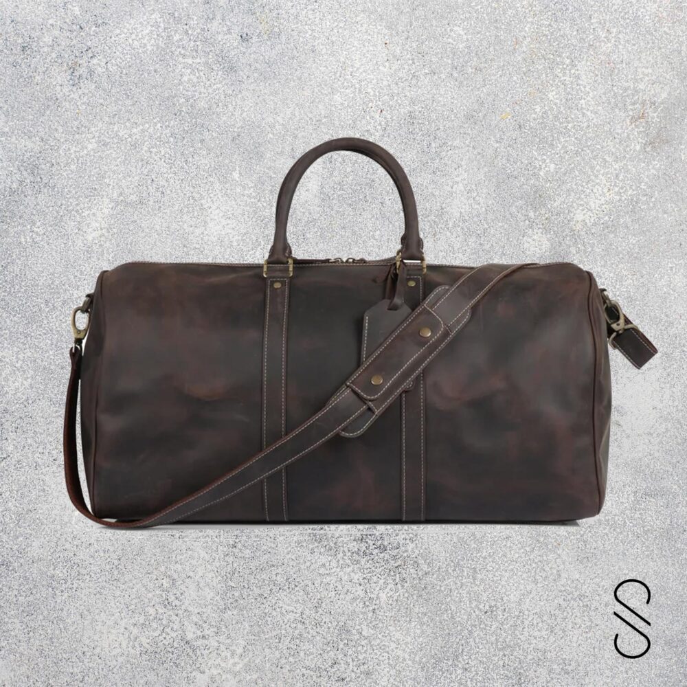 Saltco-Dark-Charcoal-leather-duffle-bag