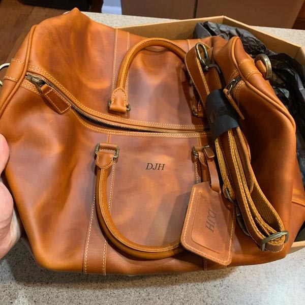 neha review for saltco leather duffle bag