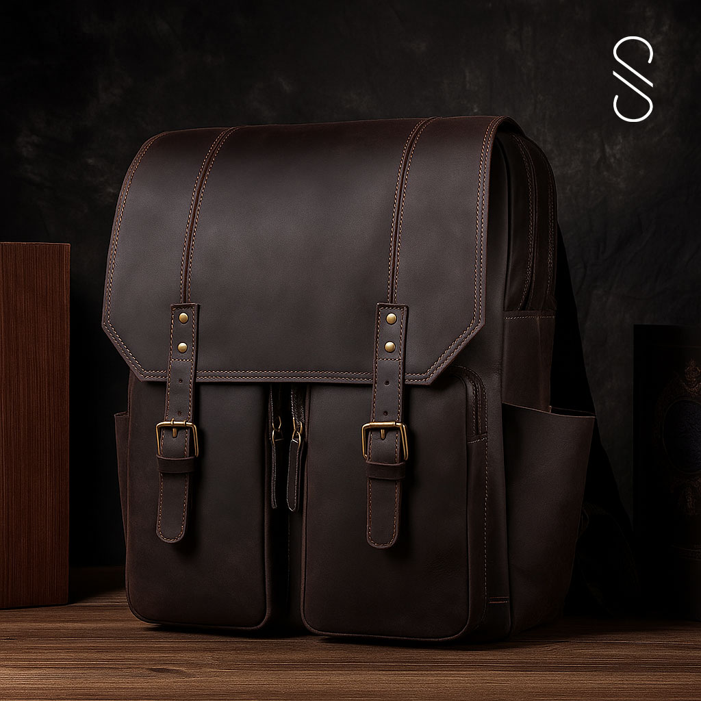 Leather Backpack | Handmade Full-Grain Vintage Backpack for Men & Women – Saltco Leather