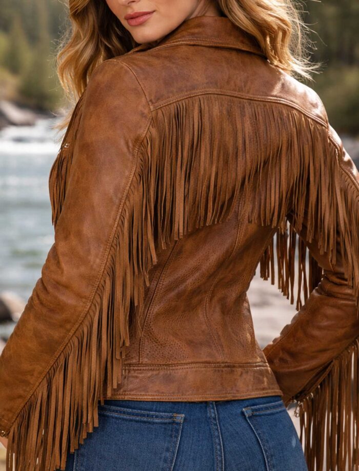 fringe leather jacket