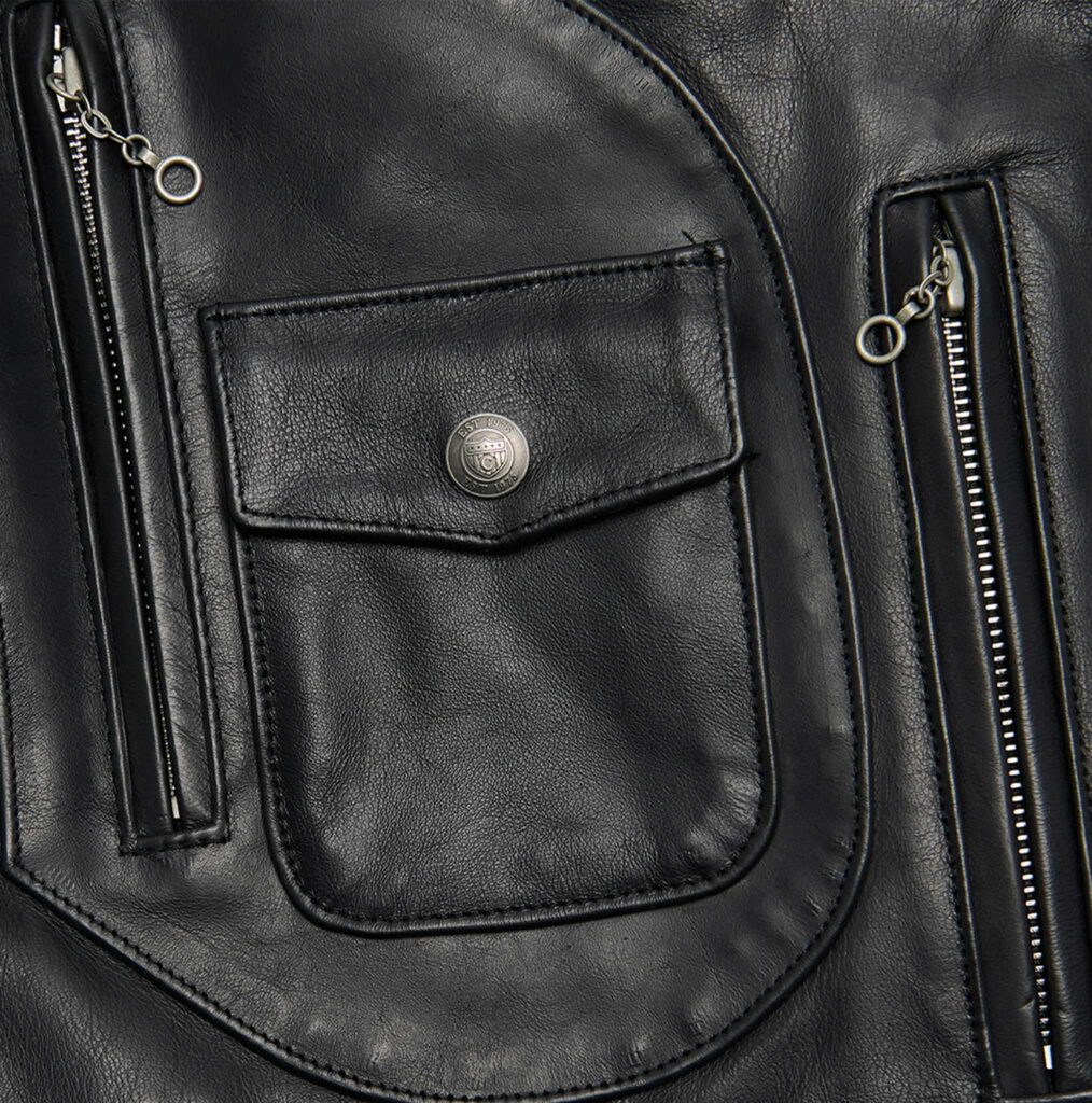 stylish leather jacket