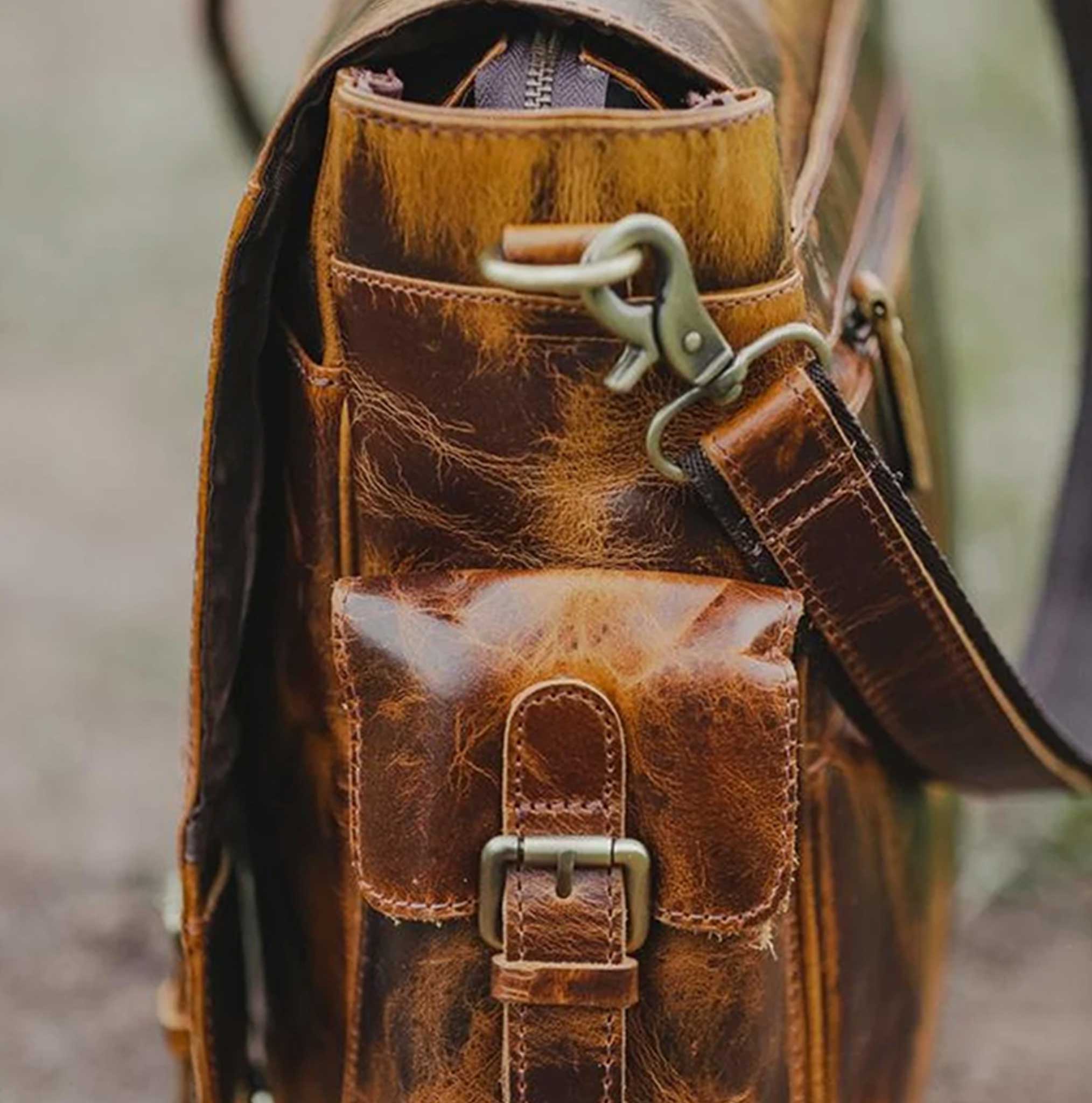 leather satchel bag