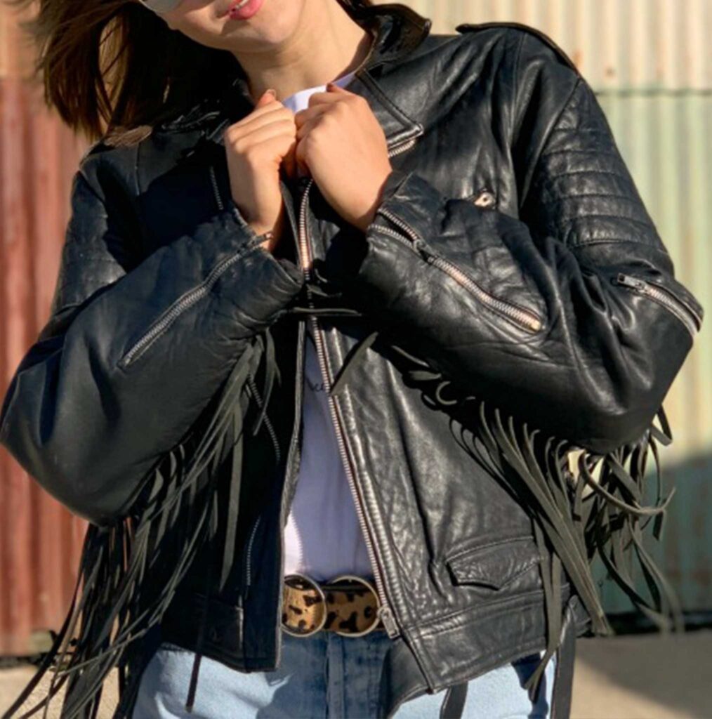 western leather jacket