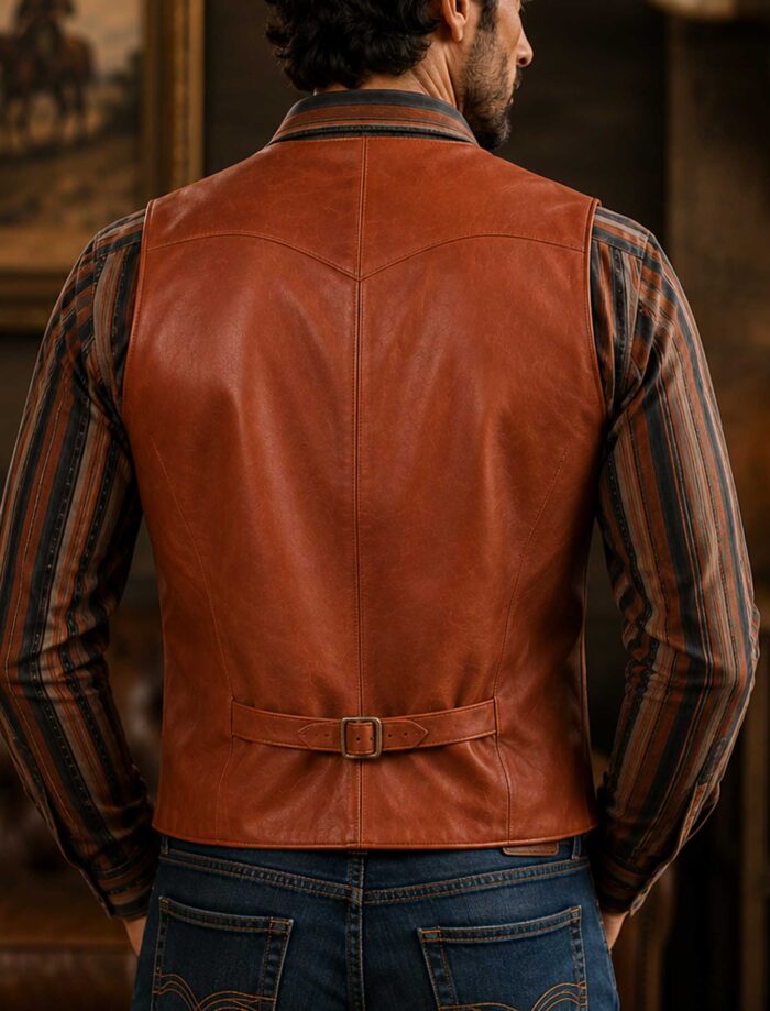 men’s leather vest vintage leather vest biker leather vest western leather waistcoat genuine leather vest motorcycle leather vest cowboy leather vest men’s waistcoat premium leather vest handmade leather vest